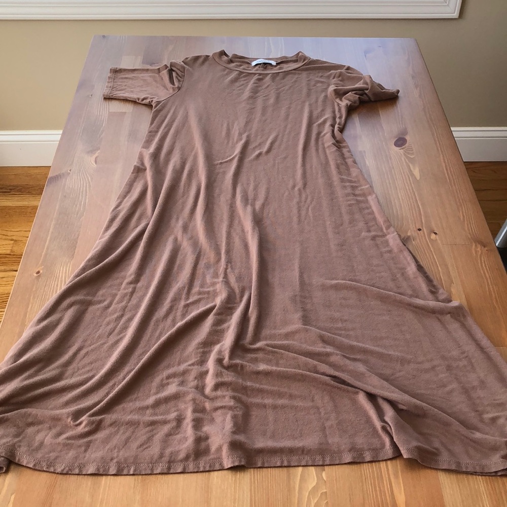 Brown tshirt dress